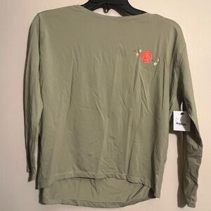 Pure Barre Olive Long Sleeve Tee